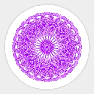 Mandala (purple) Sticker